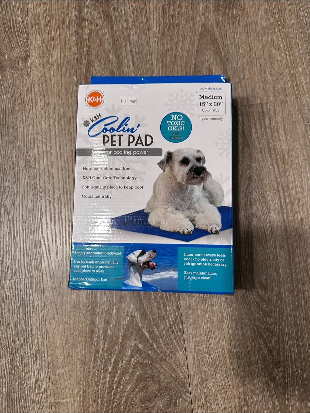 Coolin' Blue Pet Pad - Medium Cooling Mat for Dogs